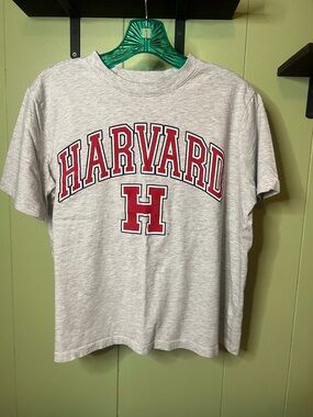 H&M Grey Tee with Red Shield Logo